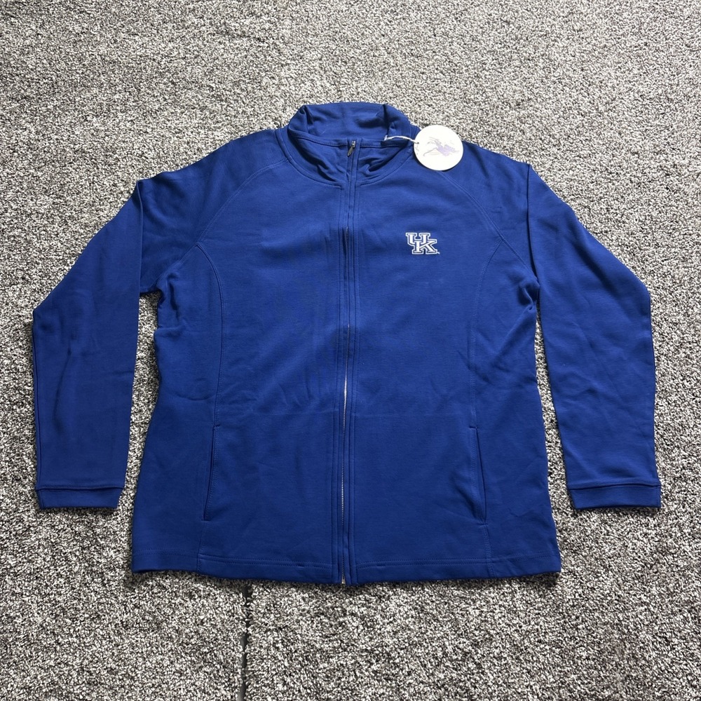 NEW Lady Vesi Women University Of Kentucky Wildcats Thick Full Zip Up Jacket 2XL